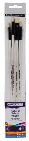 Daler Rowney - 212541002 - Kit De Loisirs Créatifs - Ensemble De 4 Pinceaux en Brin Graduate