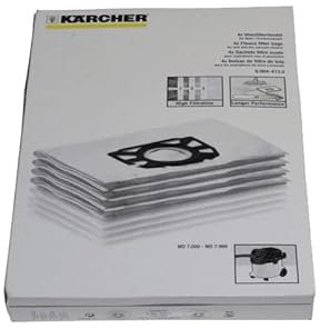 Kärcher WD 4.290 – Accessoires pour Aspirateur (Noir Blanc, WD 7.300, WD 7.500, WD 7.700 P WD 7.700 P Lot de 4 (S)
