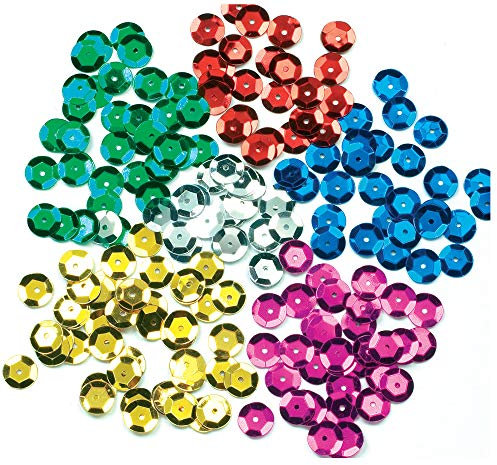 Baker Ross Bunte Pailletten (Je Glas), 90g