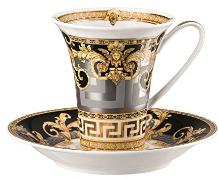 Versace by Rosenthal - Prestige Gala - Kaffeetasse mit Untertasse - 2-teiliges Set - 180 ml - Porzellan