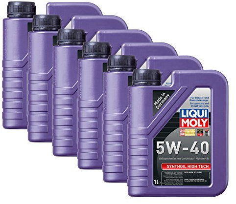6x LIQUI MOLY 1306 Synthoil High Tech 5W-40 Motoröl Vollsynthetisch 1L
