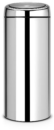 Brabantia 338229 - Cubo de Basura, 30 litros, Color Acero Brillante