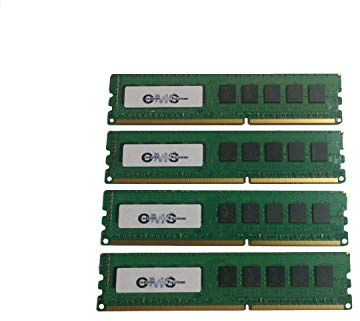 CMS 32GB (4X8GB) DDR3 10600 1333MHZ ECC Non Registered DIMM Memory Ram Upgrade Compatible with Dell® Poweredge T110 Ii 1333Mhz Ecc for Server Only - B88