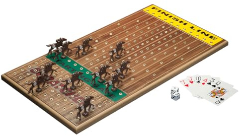 Horseracing Gametop, 2-20 players, Walnut