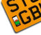 Sticar-it Ltd Welsh Wales CYMRU Badge for Motorbike Motorcycle Number Plate vinyl sticker Road legal