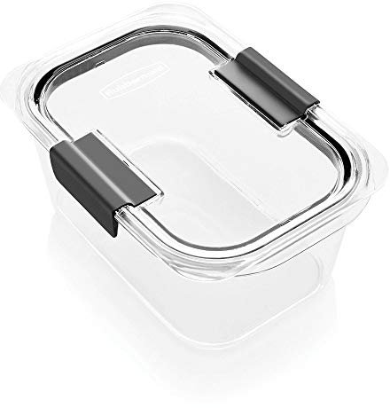 Rubbermaid 2024349 2024343 4.7C Deep Color Container, Plastic, Clear