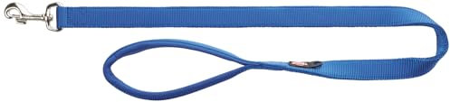 TRIXIE Hundeleine Premium XS–S, 1,20 m 15 mm in royalblau - stabile Hundeleine mit praktischer Handschlaufe - für sehr kleine bis kleine Hunde - 200102