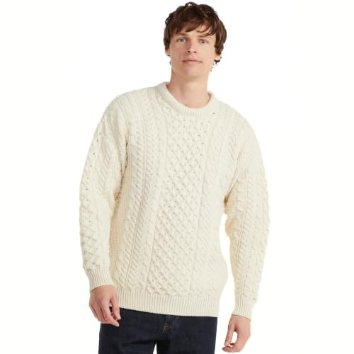 Aran Woollen Mills Herren Inisheer Pullover (1er Pack)