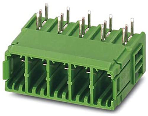 PHOENIX CONTACT PC 5/4-GU-7,62 Leiterplattengrundleiste, 41 A, 630 V, 6 mm² Nennquerschnitt, Grün, 4 Anzahl der Potenziale, PC 5/..-GU Artikelfamilie, 7,62mm Rastermaß, 4,2 mm Pinlänge, 50 Stück