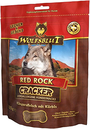 Wolfsblut - Red Rock Cracker - 225 g - Känguru - Snack - Hundefutter - Getreidefrei