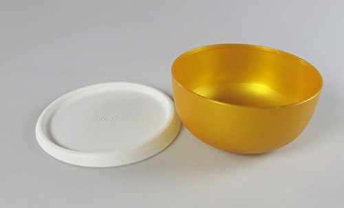 TUPPERWARE Natura 550ml Gold Weiß Rührschüssel Schüssel Servieren Ergonomica