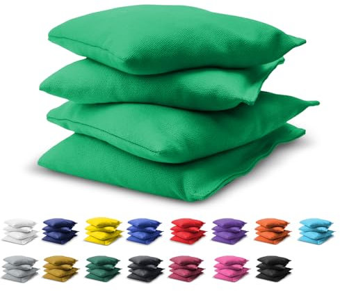 GoSports CH-BAGS-4-BRIGHTGREEN Cornhole Bean Bags Set, One Size