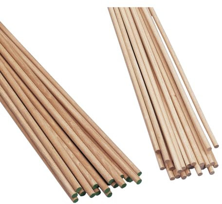 Rayher Hobby 6411000 Baguettes Rondes en hêtre 3 mm x 1 m