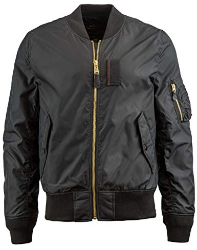 Alpha Industries Men's MA-1 Skymaster Flight Jacket (XS, Black)