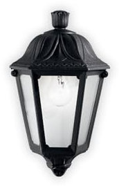 Ideal Lux Außenwandleuchte ANNA AP1 SMALL, E27, Schwarz