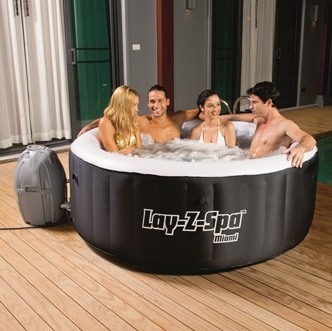 Spa Gonflable Rond Lay-Z Bestway MIAMI 4 Places