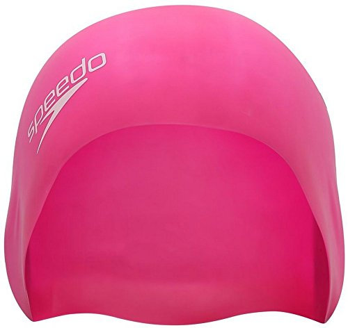 Speedo Moulds Silc Cap Ju Bonnet de Bain Rose Fluo Taille Unique