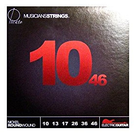 Picato 90773 Nickel Round Wound 10-46 E-Gitarrensaiten, 6 Stück