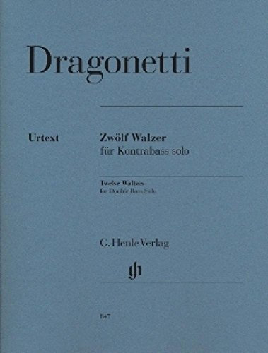 12 Waltzes for Double Bass solo - Double Bass - Double Bass - (HN 847)