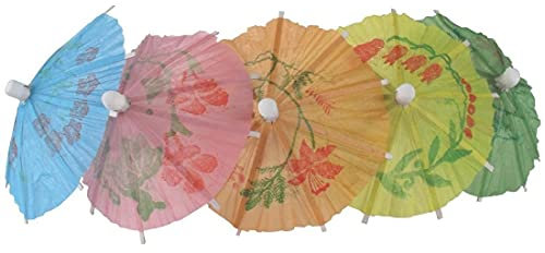 drinkstuff Lot de 144 parapluies en papier pour cocktail
