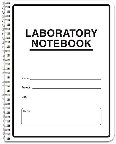 BookFactory Lab Notebook (wissenschaftliches Rasterformat) – 100 Seiten – insgesamt 200 Blatt – Labor-Notizbuch Duplikator [Wire-O gebunden] (LAB-100-WTG-D)