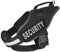 Dogline Alpha Nylon Service Vest Harness with Security Velcro Patches, Medium, Black