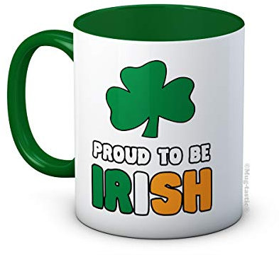 Proud to be Irish - Ireland Shamrock - Ceramic Coffee Mug