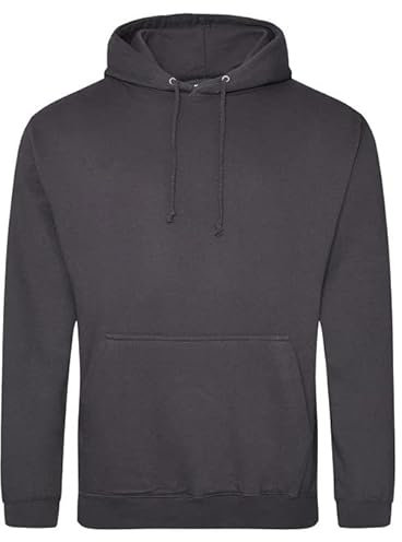 AWDis Men's College Hoodie, Grey (Storm Grey), XX-Large