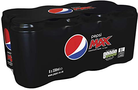 Pepsi Max 8 x 330ml Cans, 6 packs, a total of 48 Cans