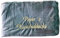 Krings Fashion Kuscheldecke XXL - 180 x 220 cm - Individuell anpassbar Bestickt mit Namen und Text - Hochwertige Decke - Tagesdecke - Farbe Silber - Stickfarbe wählbar