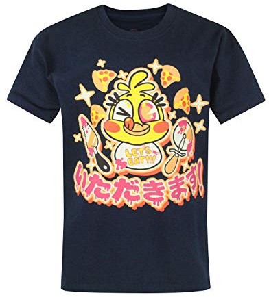 FIVE NIGHTS AT FREDDY'S Chica Chicadakimasu Kid's Navy T-Shirt