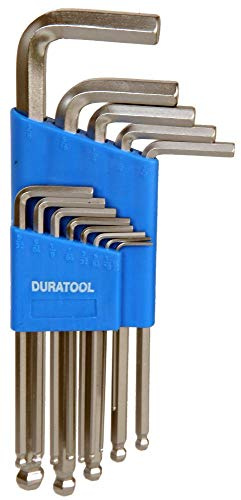 Duratool HEX Key Set, Ball Ended, 13PC, IMP D00597