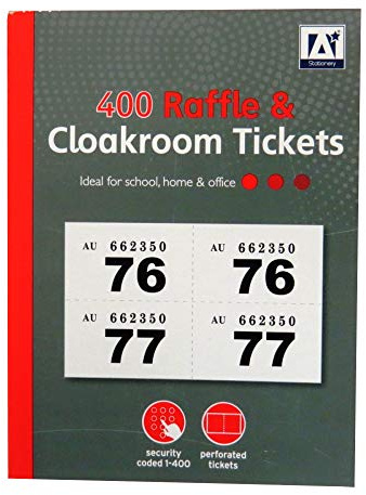 Anker International Stationary 1-400 Cloakroom Ticket