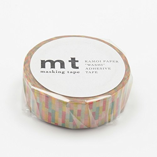 MT Washi Ruban adhésif de masquage, 1P Deco, 15 mm x 10 m, bloc Rose (Mt01d220)