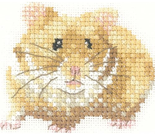 Heritage Kreuzstich Set Aida Hamster (A), Zählmuster, LFHS1189-A, 6,5x5,5cm
