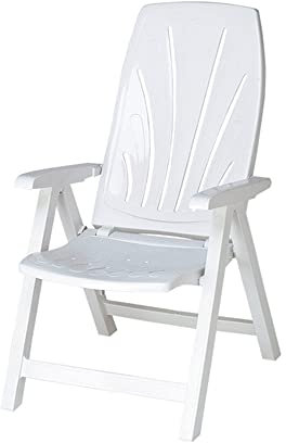Garden Life 8092 - Tumbona, 92 x 50 x 12 cm, Color Blanco