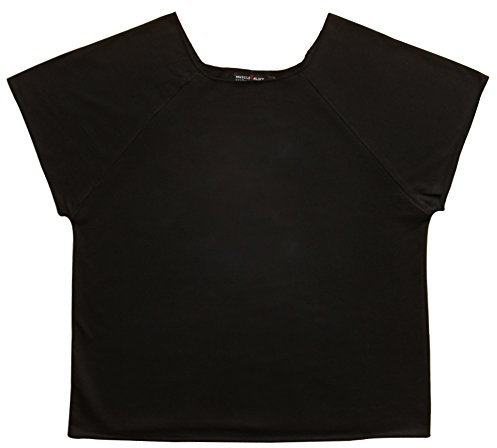 Muscle Alive Herren Bodybuilding Rag Top Trainieren Terry Baumwolle Schwarz L