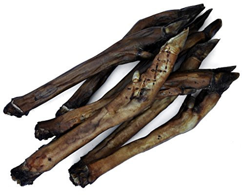 Rehkauknochen / Rehunterbeine mit Huf / Hundefutter / Hundeknochen - geräuchert - (8er Pack - geräuchert)