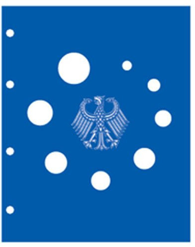 SAFE 7845 TOPset Ergänzungsblatt für einen ganzen DM-Kursmünzensatz | Inklusive blauem Zwischenblatt