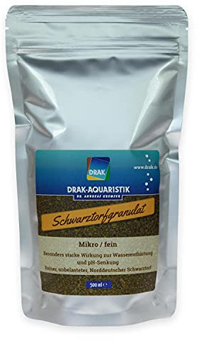 DRAK-Aquaristik Schwarztorfgranulat Mikro 0,5 Liter