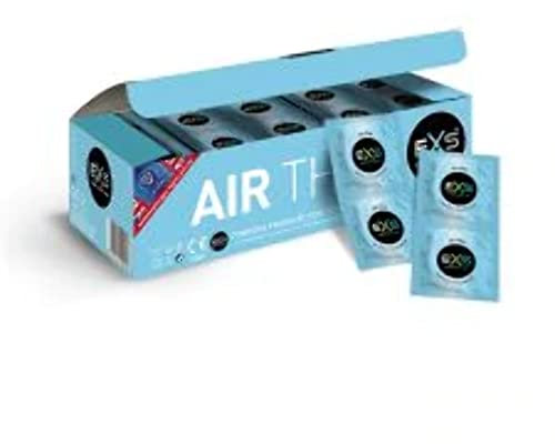 EXS Vorratspackung Air Thin, ultradünne Kondome, geschmacksneutral, transparent, 56mm, 1 x 144 Stück
