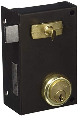 Ilargi - Cerradura 56a 70mm he izq bp de sobreponer c/cilindro. palanca con llave por ambos lados y tirador interior 56a-he70ip