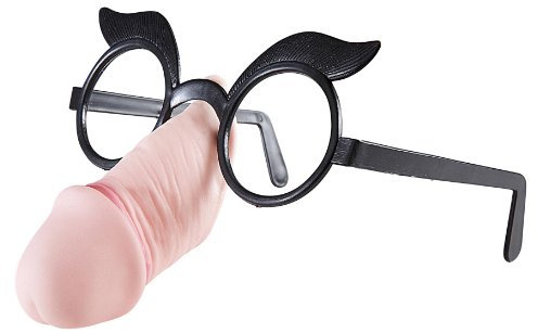 W WIDMANN MILANO Party Fashion 9630E - Willy Brille, lustige Verkleidung für Karneval und Junggesellenabschiede