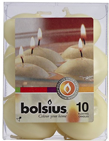 BOLSIUS QUALITÄTS - Schwimmkerze in elfenbein