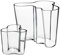 Iittala Alvar Aalto Vasen 2er-Set klar 160mm und 95mm