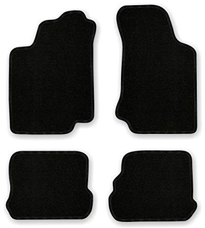 Bär-AfC Auto Fußmatten Basic passend für VW Golf 3 1991-2001, Autoteppiche Nadelvlies Schwarz, Rand Kettelung Schwarz, Set 4-teilig, VW04135