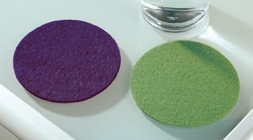 GILDE Filzuntersetzer rund Filz Untersetzer 4er Set, Varianten:rund Gras grün