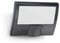 Steinel LED-Strahler XLED Curved S anthrazit, 9,3 W Flutlicht, 160° Bewegungsmelder, 8 m Reichweite, Wandleuchte außen, 10.7 x 16 x 12 cm