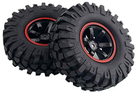 Yosoo 4 x 01:10 RC Buggy Truggy Reifen Plastik Rad Gummi Felgen HSP für RC Climbing Car Racing 701A-7006L