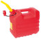 EDA - Jerrican Essence 10 L - avec Bec Verseur Rigide - Homologué pour Carburant et Hydrocarbures - 32,1 x 17,8 x 30,1 cm - Rouge